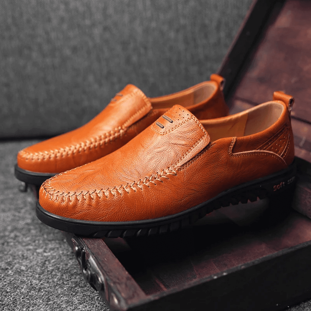Men's Leather Moccasin Pisa Verno