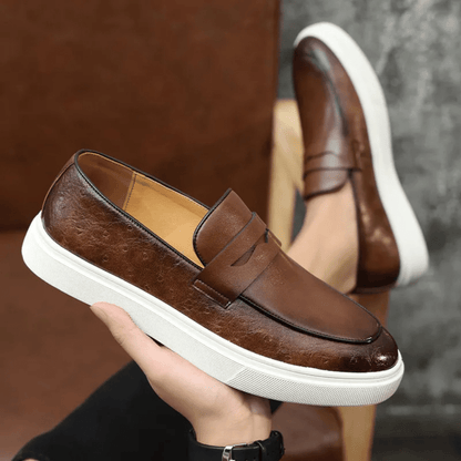 Leather Moccasin Slip-On for Men