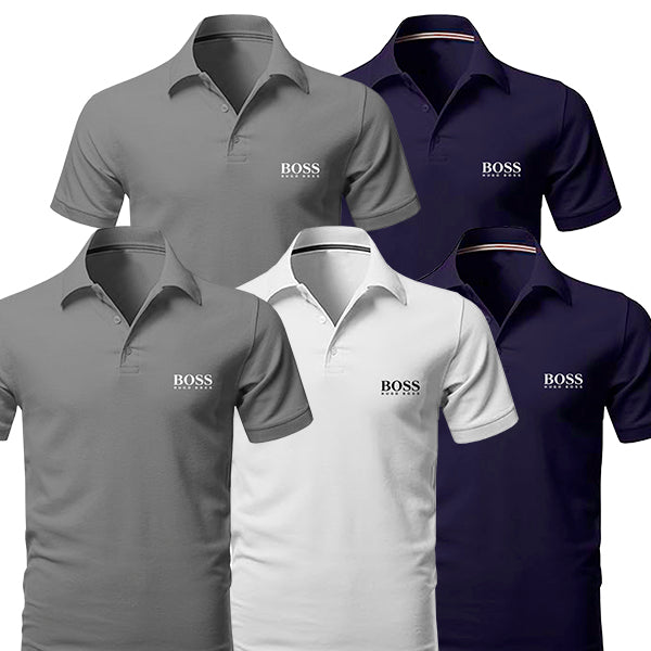 [BUY 3, GET 5] Kit 5 Polo Boss Essential